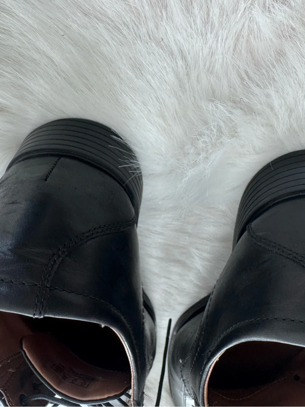 Clarks Black Leather Lace-Up Oxford Dress Shoes